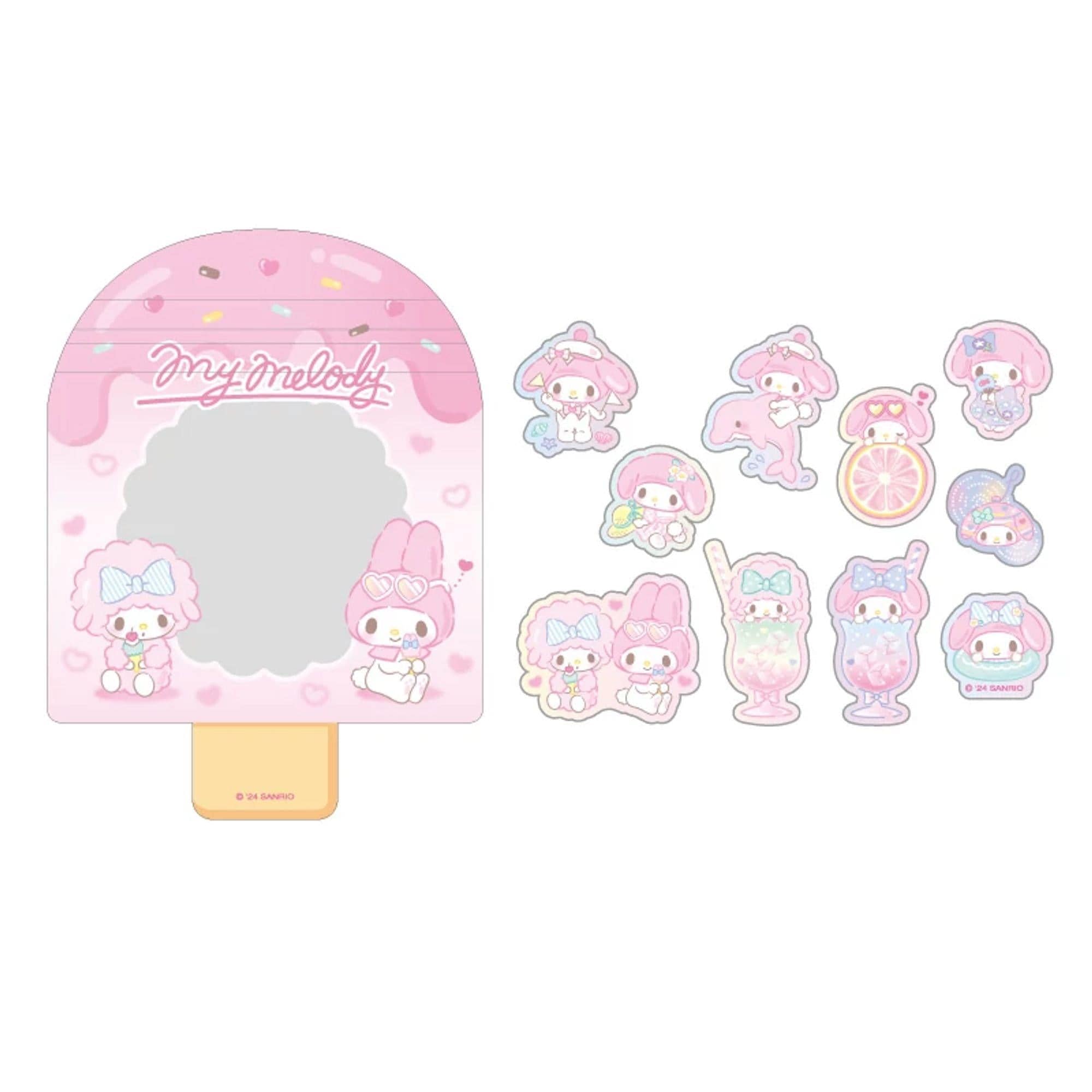 Enesco Sanrio Friends Ice Lollypop Flaky Sticker Sacks My Melody Kawaii Gifts 4550337189757