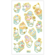 Enesco Sanrio Ice Cream Stickers: Hello Kitty, My Melody, Cinnamoroll, Kuromi, Pochacco Pochacco Kawaii Gifts 4550337327548