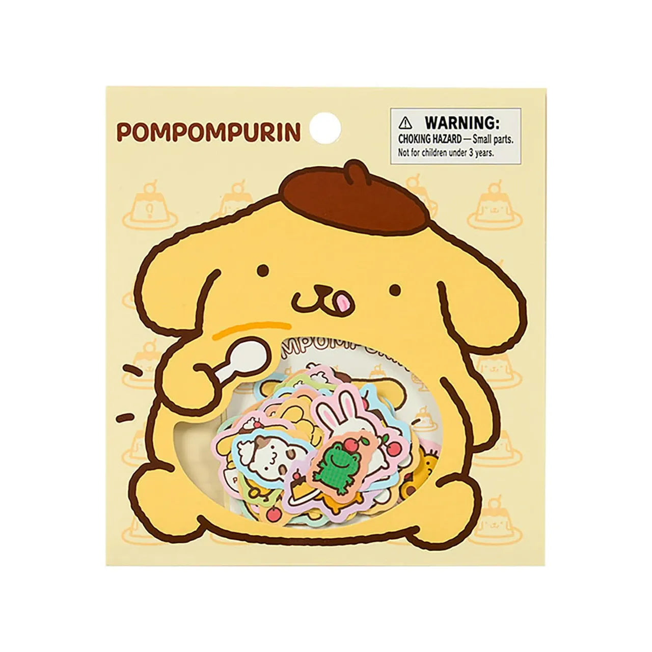Enesco Sanrio Pompompurin Happy 30th Anniversary Sticker Sack Kawaii Gifts 4550624852715
