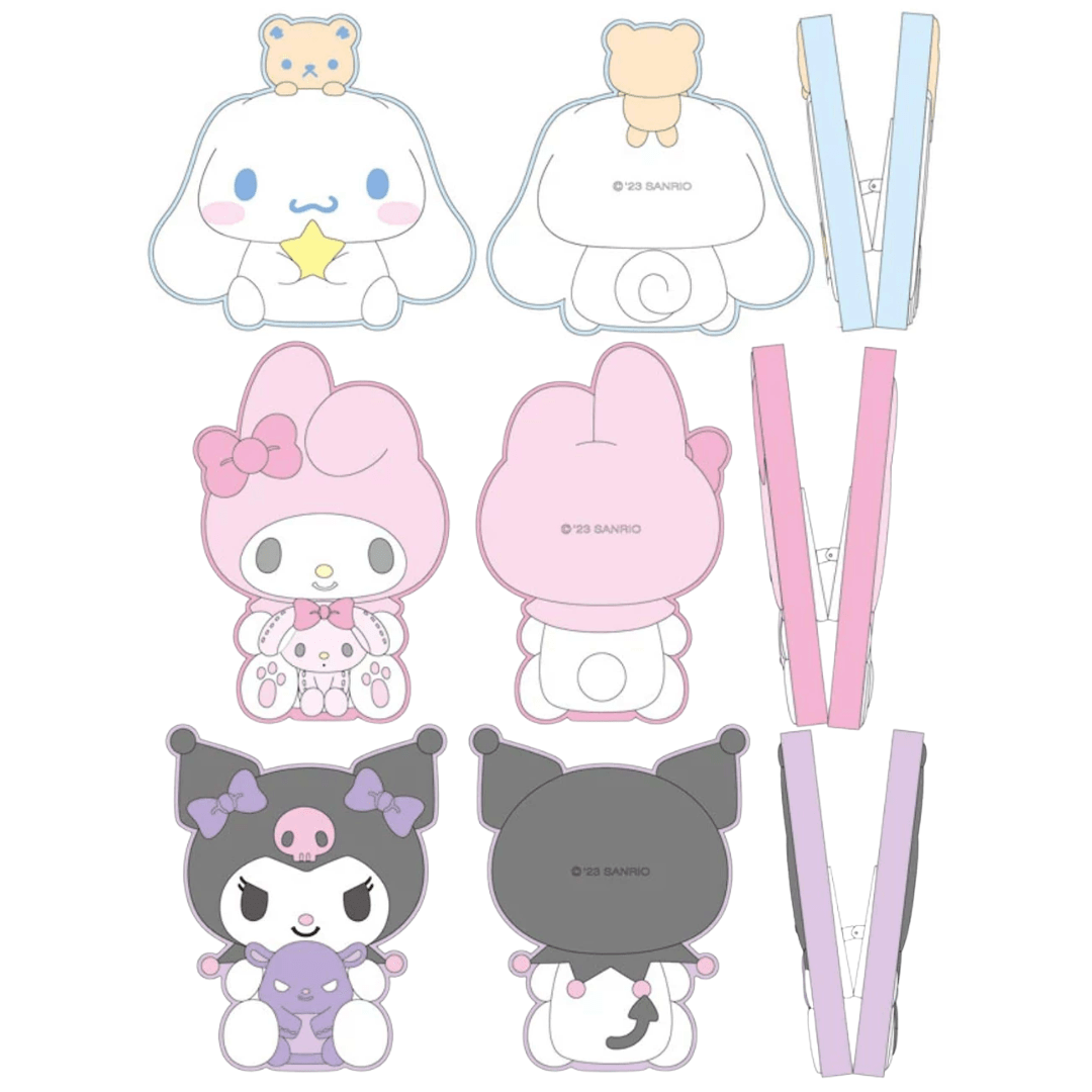 Enesco Cinnamoroll, My Melody & Kuromi Webcam Cover Clips Kawaii Gifts