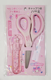 Enesco Sanrio Safety Scissors with Caps: Hello Kitty, My Melody, Cinnamoroll, Kuromi Kawaii Gifts