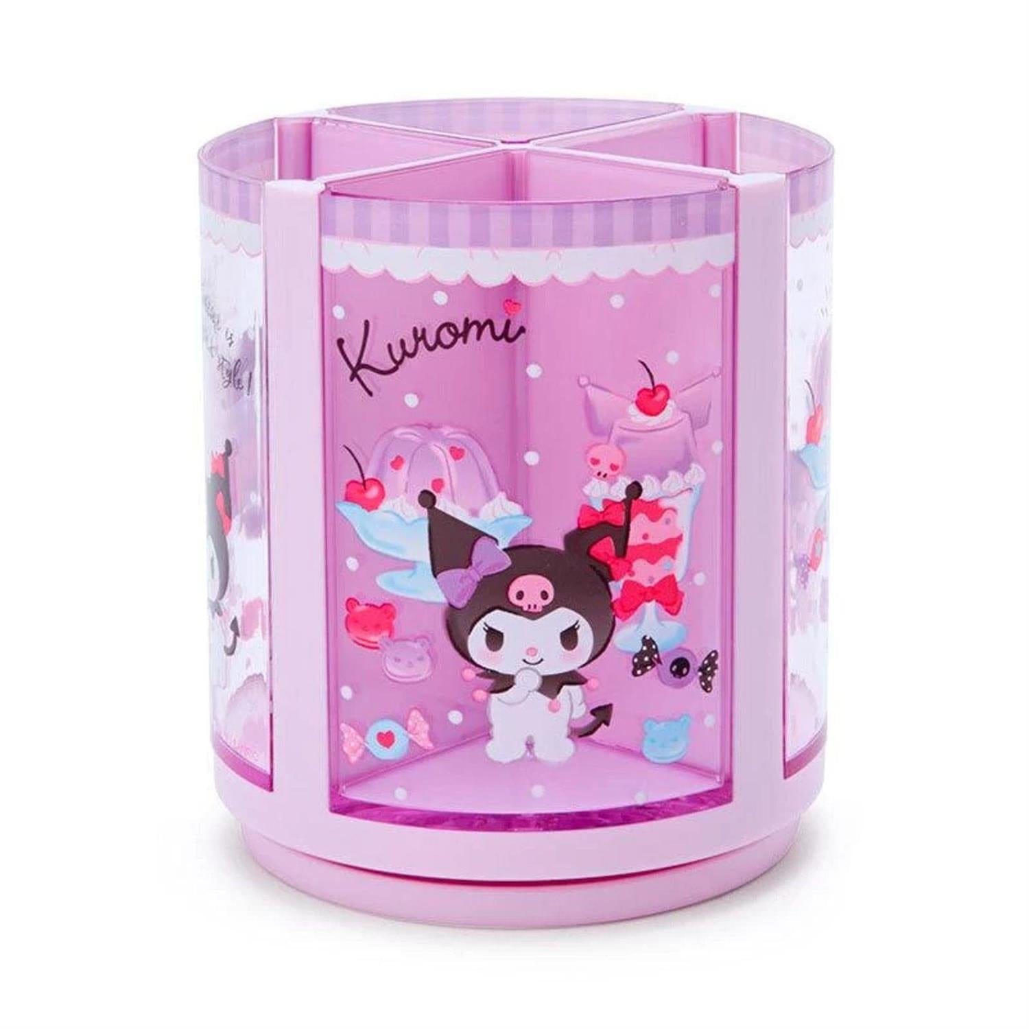 Enesco Sanrio Sweet Sweets 4-Compartment Spinning Organizers Kuromi Kawaii Gifts 4550337213179