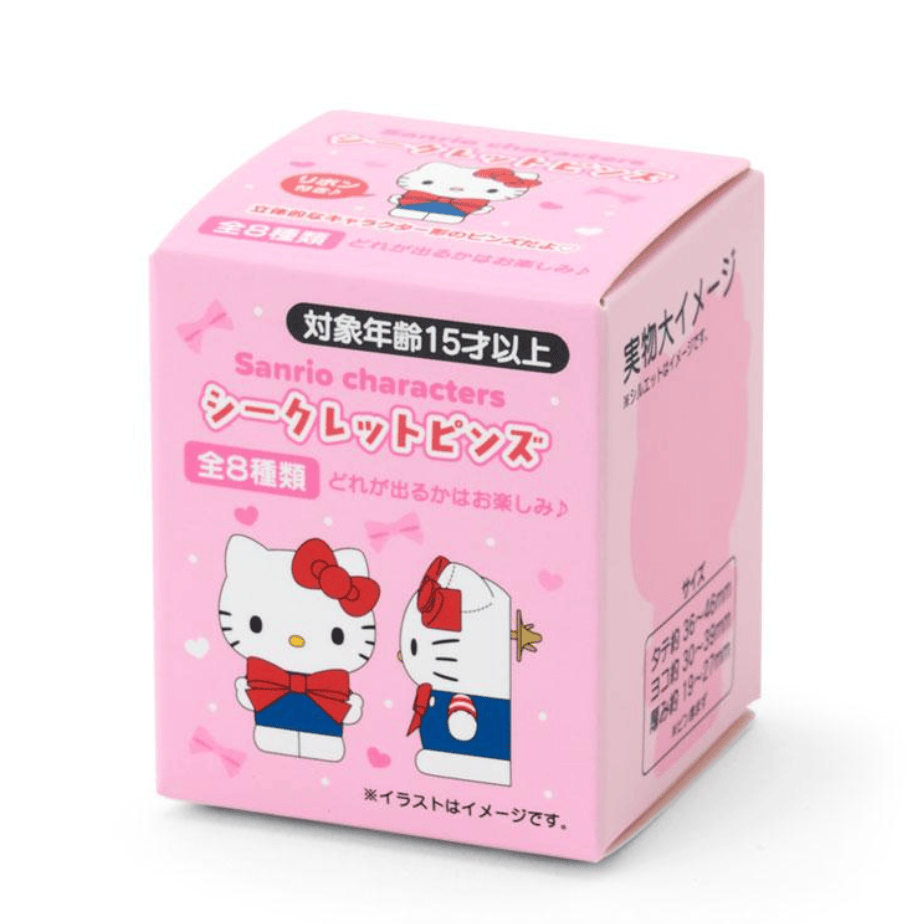 Enesco Sanrio 2026 Character Awards Surprise Mascot Pin Badge Blind Boxes Pink Box S. A Kawaii Gifts 4550624877138