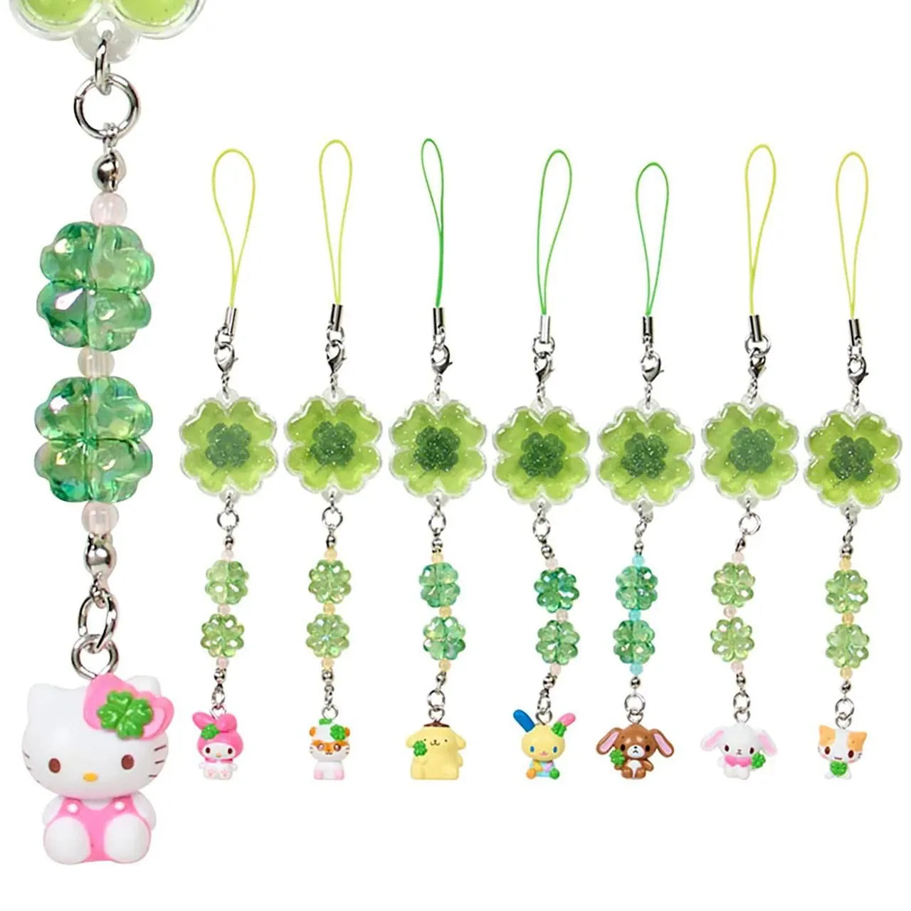 Enesco Sanrio Secret Clover Retro Mune Kyun Heisei Era Surprise Phone Strap Blind Box Kawaii Gifts 4550624769648