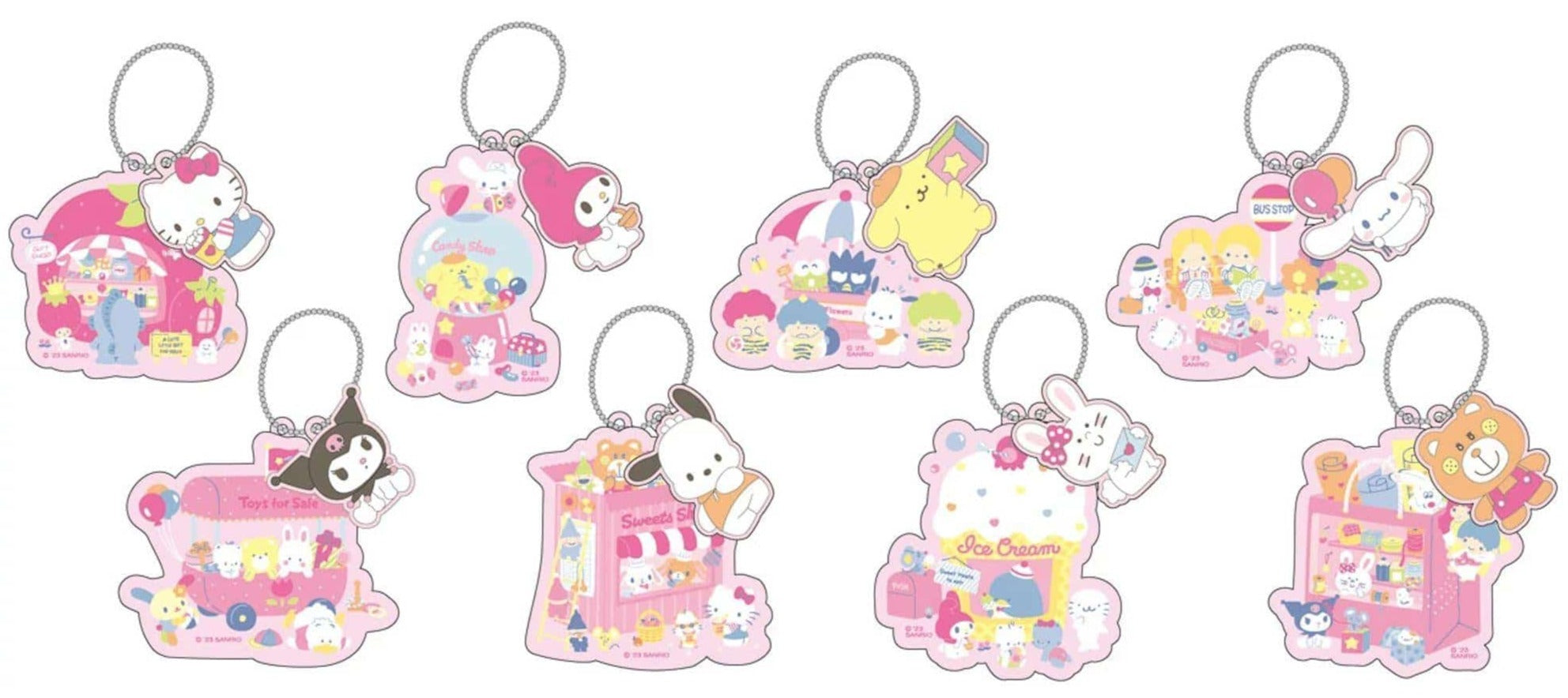 Enesco Sanrio Secret Sweet Treats Mascot Keychain Surprise Kawaii Gifts