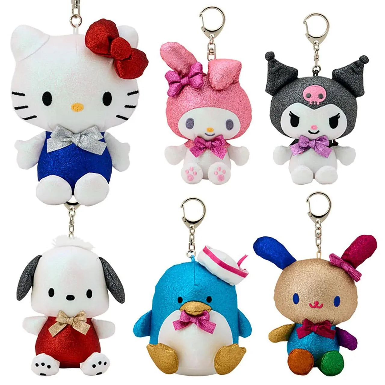 Enesco Sanrio Silver Ribbon Sparkle 6" Surprise Plush Keychain Blind Box V.1 Kawaii Gifts 4550624602495