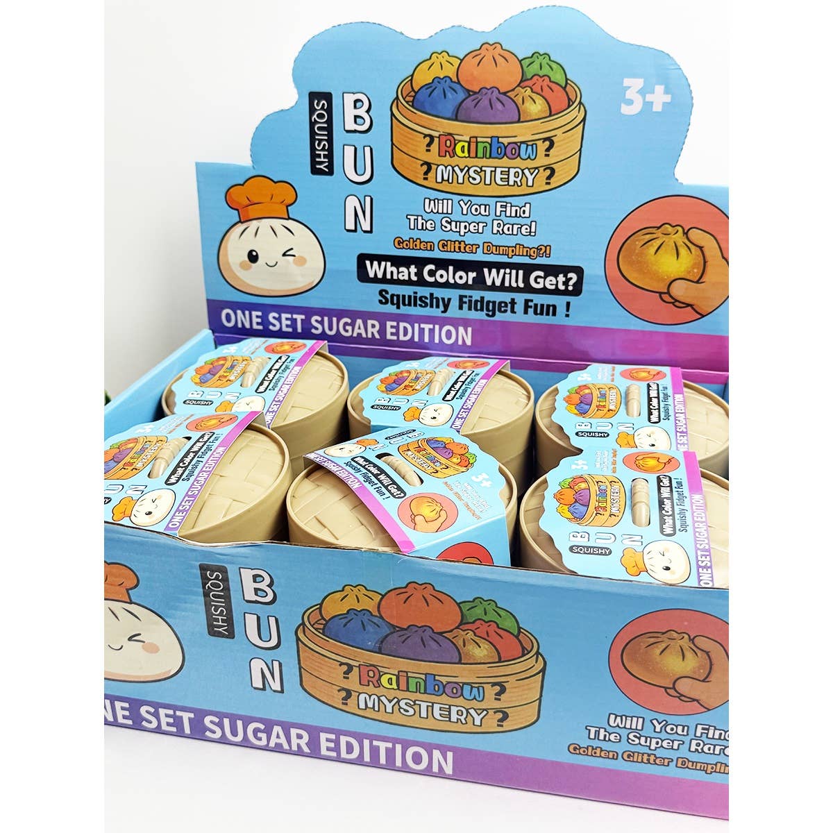 Funteze 3 Piece Set Mini Dumpling Squishy with Steamer Kawaii Gifts 26425302