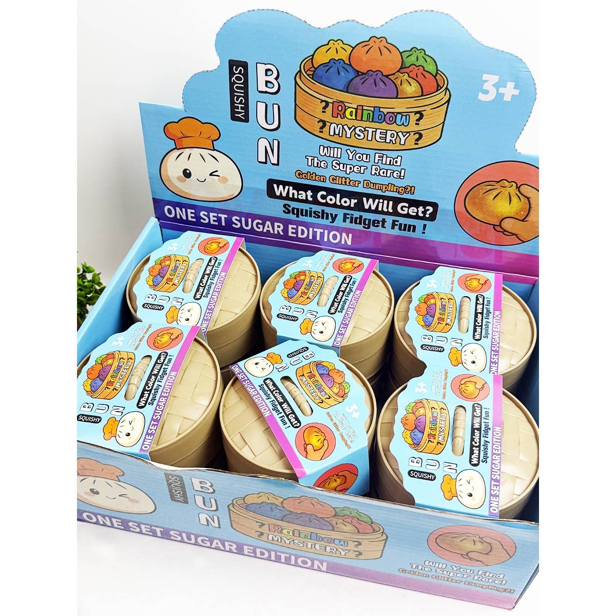 Funteze 3 Piece Set Mini Dumpling Squishy with Steamer Kawaii Gifts 26425302