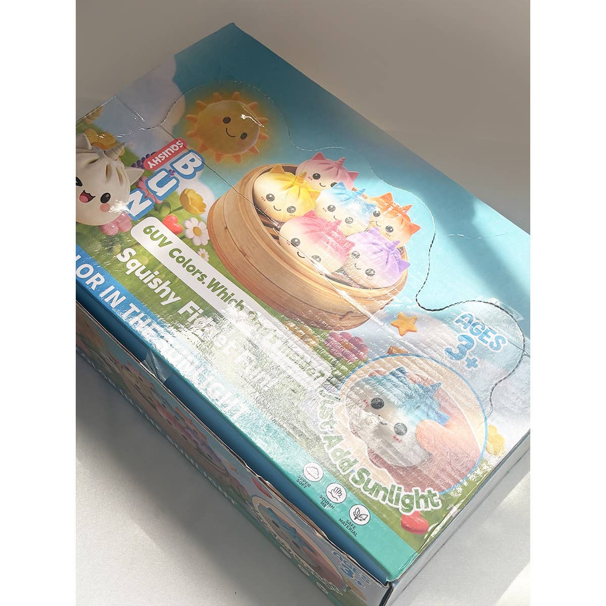 Funteze Color Changing Unicorn Bao Dumpling 3.3" Squishy Toy in a Steamer Kawaii Gifts