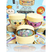 Funteze Cute Iridescent Bead Dumpling Squishy with Steamer ASSORTED COLOR / ONE SIZE(12) Kawaii Gifts 792026030436