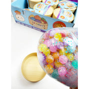 Funteze Cute Iridescent Bead Dumpling Squishy with Steamer ASSORTED COLOR / ONE SIZE(12) Kawaii Gifts 792026030436