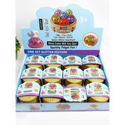 Funteze Glitter Mini Dumpling Squishy with Steamer ASSORTED COLOR / ONE SIZE(12) Kawaii Gifts 724065977380