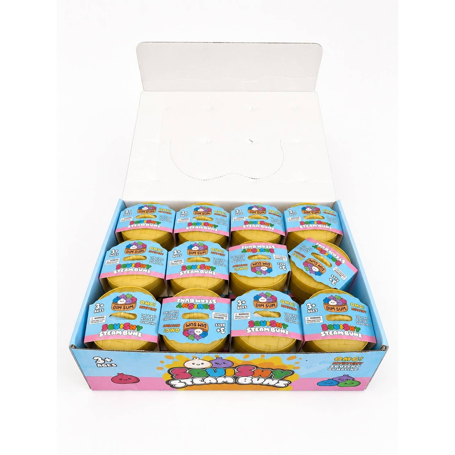 Funteze Glittered Dumpling Squishy with Steamer Assorted Color / ONE SIZE(24) Kawaii Gifts