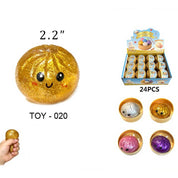 Funteze Glittered Dumpling Squishy with Steamer Assorted Color / ONE SIZE(24) Kawaii Gifts