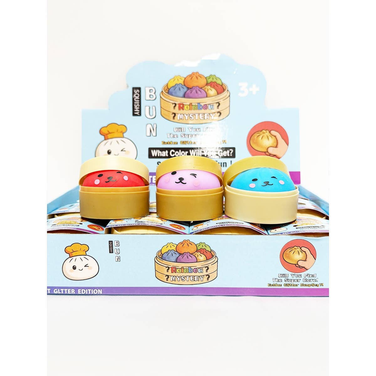 Funteze Mini Dumpling Squishy with Steamer ONE SIZE(12) / ASSORTED COLOR Kawaii Gifts 792026030412