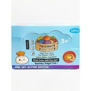 Funteze Pastel Glitter Mini Dumpling Squishy with Steamer ASSORTED COLOR / ONE SIZE(12) Kawaii Gifts 792026030405
