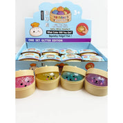 Funteze Pastel Glitter Mini Dumpling Squishy with Steamer ASSORTED COLOR / ONE SIZE(12) Kawaii Gifts 792026030405