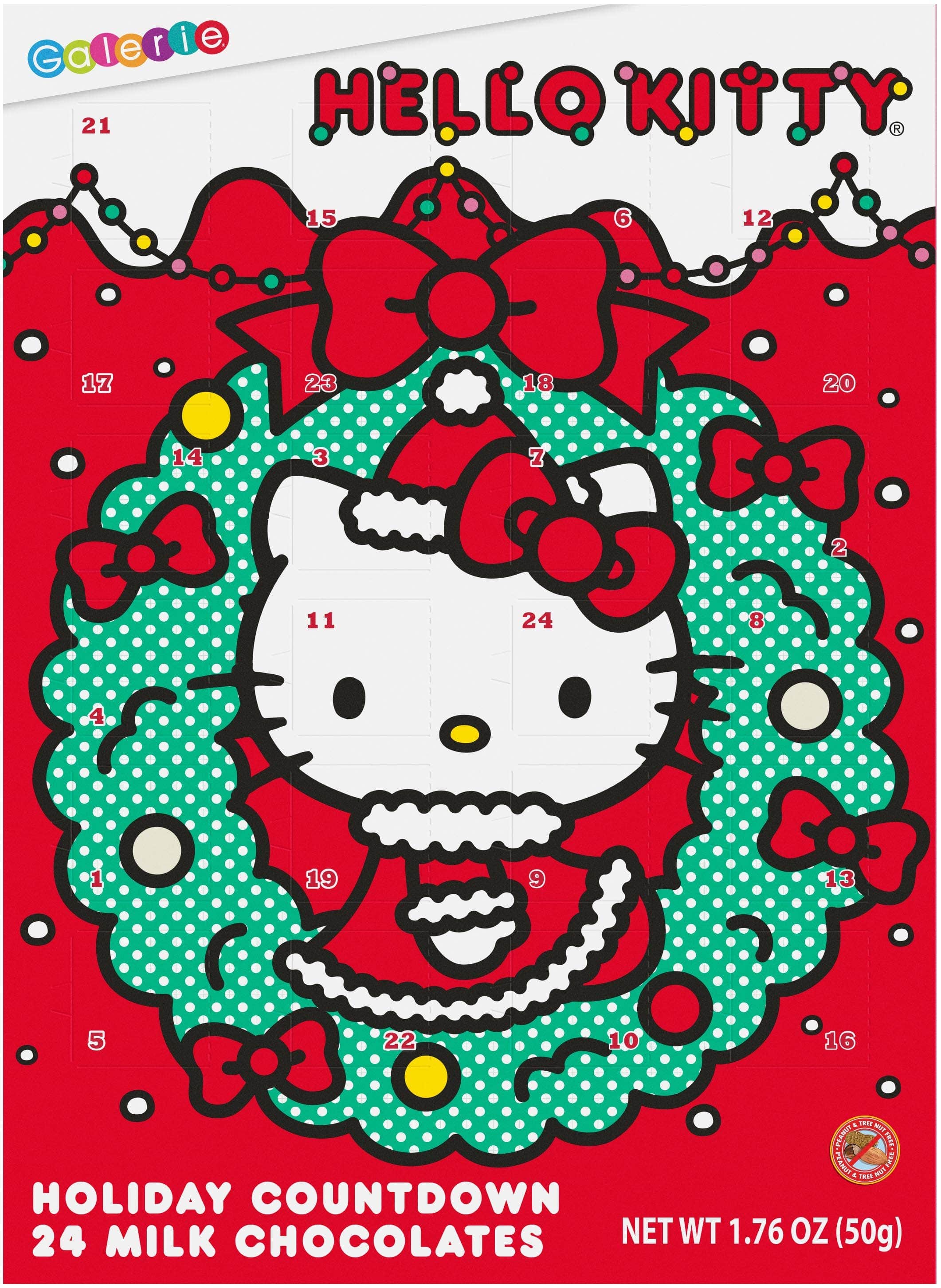 Galerie Candy and Gifts Hello Kitty Wreath Advent Calendar Kawaii Gifts