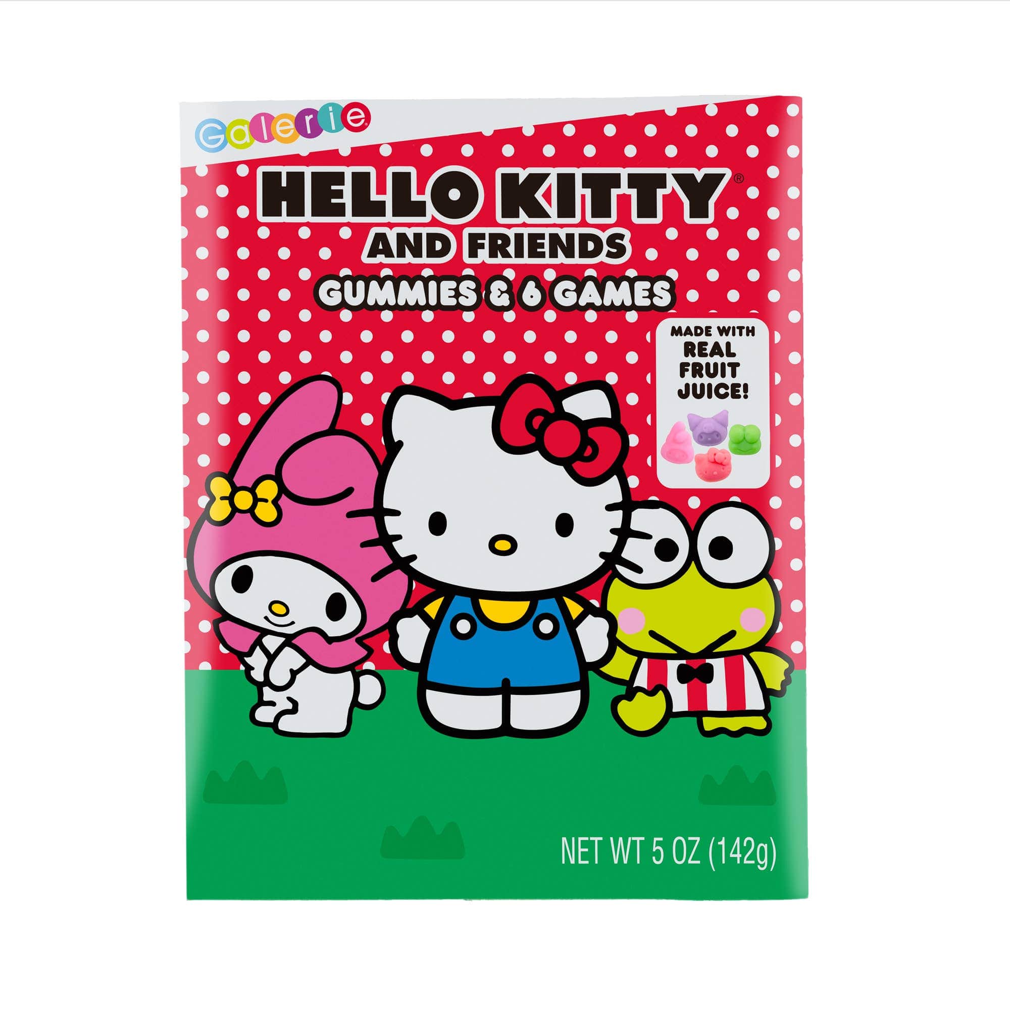 Galerie Candy and Gifts Hello Kitty Gummies & 6 Games Box 12 Ct. Case Kawaii Gifts