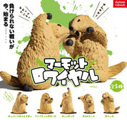 Hakubundo: a division of JPT America, Inc. Groundhog Marmot Battle Royale Surprise Mini Figure Blind Box Kawaii Gifts 4580800214037