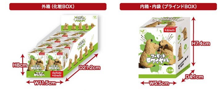 Hakubundo: a division of JPT America, Inc. Groundhog Marmot Battle Royale Surprise Mini Figure Blind Box Kawaii Gifts 4580800214037