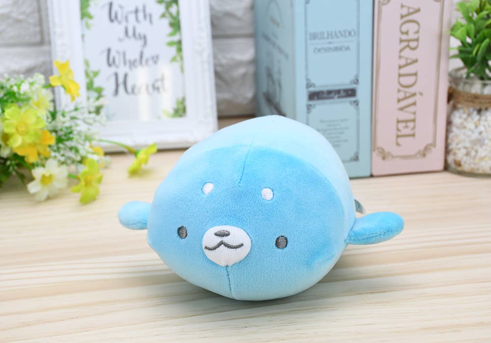 Hakubundo MOCHIFUWA MARSHMALLOW FRIENDS!  SEAL SERIES Seal Blue Kawaii Gifts 4589469832286