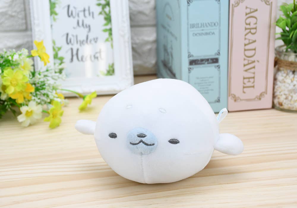Hakubundo MOCHIFUWA MARSHMALLOW FRIENDS!  SEAL SERIES Seal Blue Kawaii Gifts 4589469832286