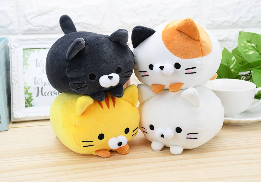 Hakubundo Yell Mochifuwa Koro Koro Meow Friends 5.5" Plushies Kawaii Gifts