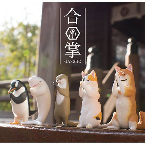 Hakubundo Yell World Gassho Prayer Animals Surprise Box Kawaii Gifts 4589469833542