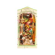 Hands Craft DIY Book Nook Kit: Floral Corner with Dust Cover Kawaii Gifts