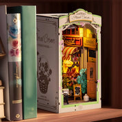 Hands Craft DIY Book Nook Kit: Floral Corner with Dust Cover Kawaii Gifts
