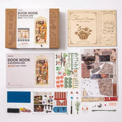 Hands Craft DIY Book Nook Kit: Floral Corner with Dust Cover Kawaii Gifts