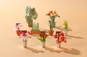 Hands Craft DIY Book Nook Kit: Floral Corner with Dust Cover Kawaii Gifts