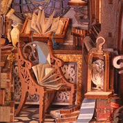 Hands Craft DIY Book Nook Kit: Nebula Common Room with Dust Cover Kawaii Gifts