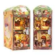 Hands Craft DIY Book Nook Kit: Mole's Apartment with Dust Cover Kawaii Gifts 810101581229