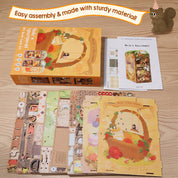 Hands Craft DIY Book Nook Kit: Mole's Apartment with Dust Cover Kawaii Gifts 810101581229