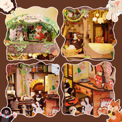 Hands Craft DIY Book Nook Kit: Mole's Apartment with Dust Cover Kawaii Gifts 810101581229