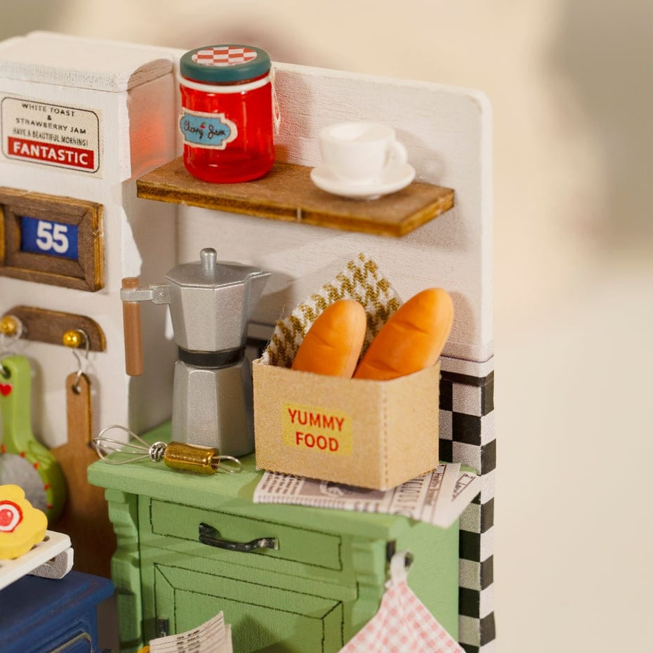 Hands Craft DIY Miniature House Kit: Afternoon Baking Time Kawaii Gifts