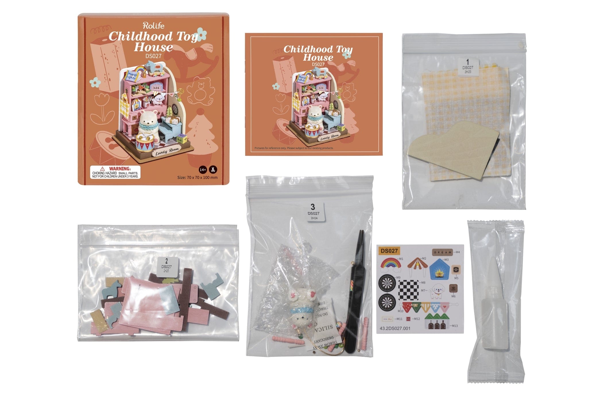 Hands Craft DIY Miniature House Kit: Childhood Toy House Kawaii Gifts