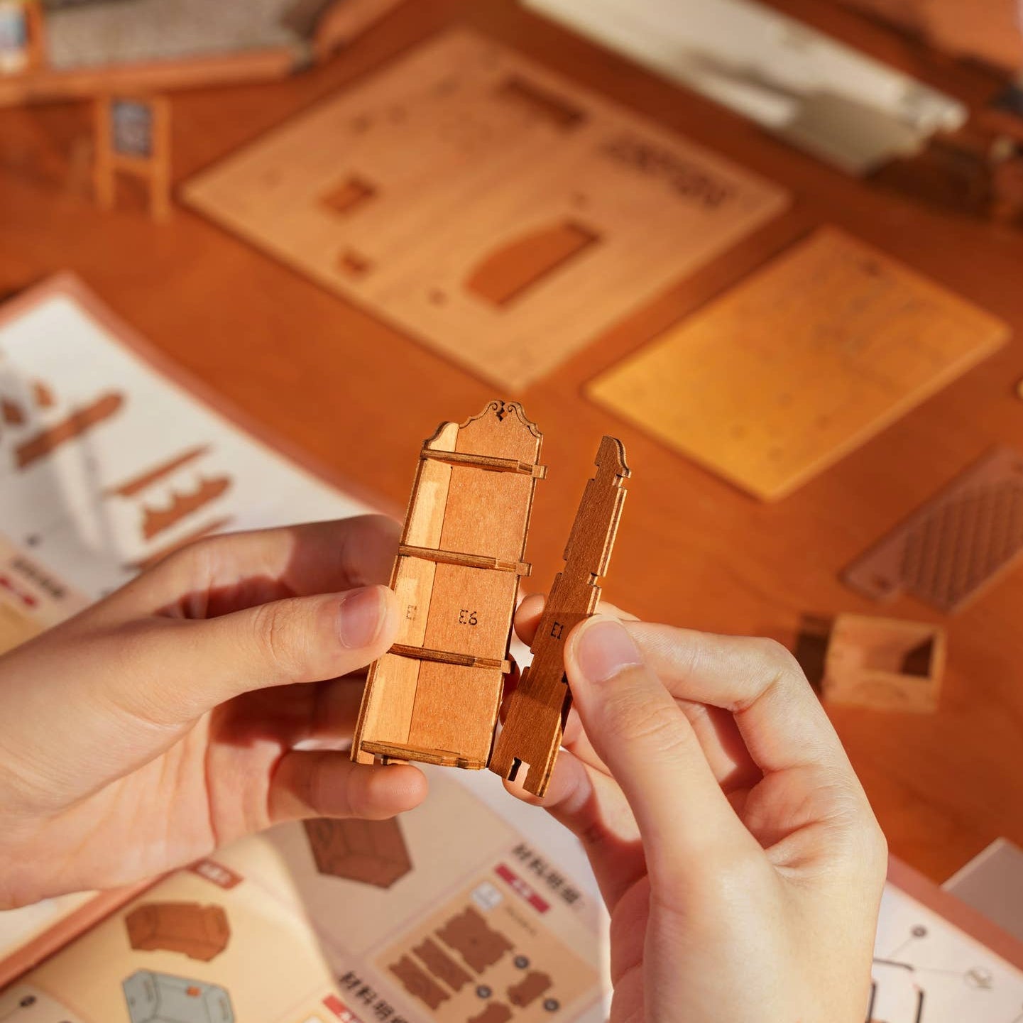 Hands Craft DIY Miniature House Kit: Corner Bookstore Kawaii Gifts 810101581250