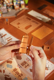 Hands Craft DIY Miniature House Kit: Corner Bookstore Kawaii Gifts 810101581250