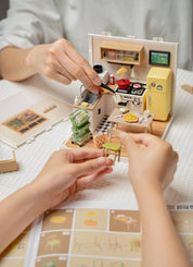 Hands Craft DIY Miniature House Kit: Cozy Living Lounge Kawaii Gifts 810101581106