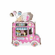 Hands Craft Hello Kitty® And Friends Wooden Music Box: Ice Cream Truck Kawaii Gifts 810101581144