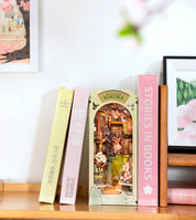 Hands Craft DIY Miniature House Book Nook Kit: Falling Sakura Kawaii Gifts