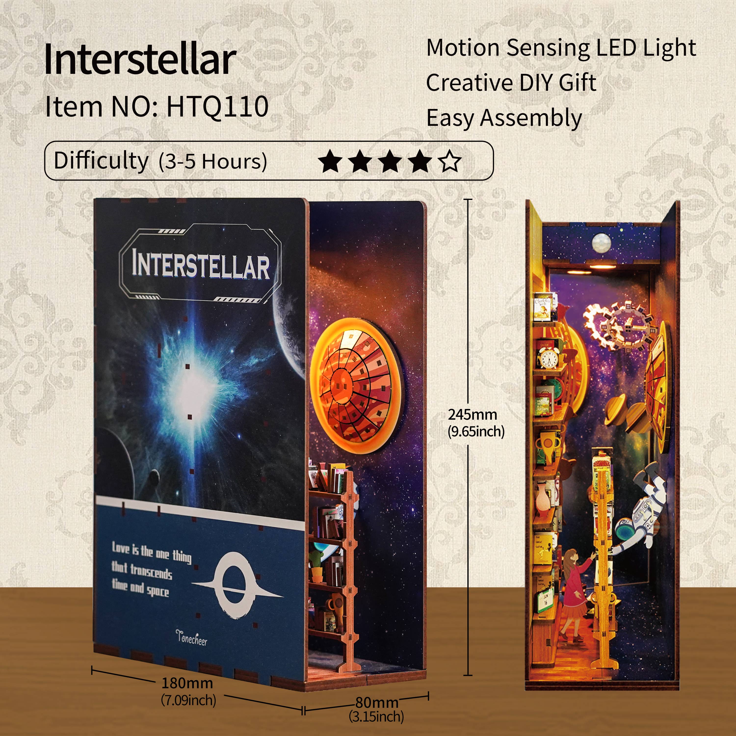 Hands Craft DIY Miniature House Book Nook Kit: Interstellar Kawaii Gifts