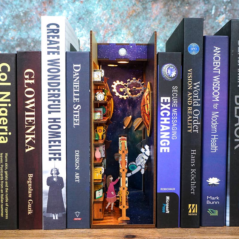 DIY Miniature House Book Nook Kit: Interstellar – Kawaii Gifts