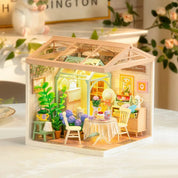 Hands Craft DIY Miniature House Kit: Blooming Tea Garden Kawaii Gifts