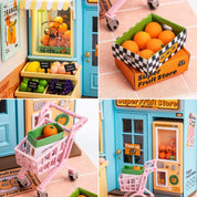 Hands Craft DIY Miniature House Kit: Daily VC Fruit Store Kawaii Gifts