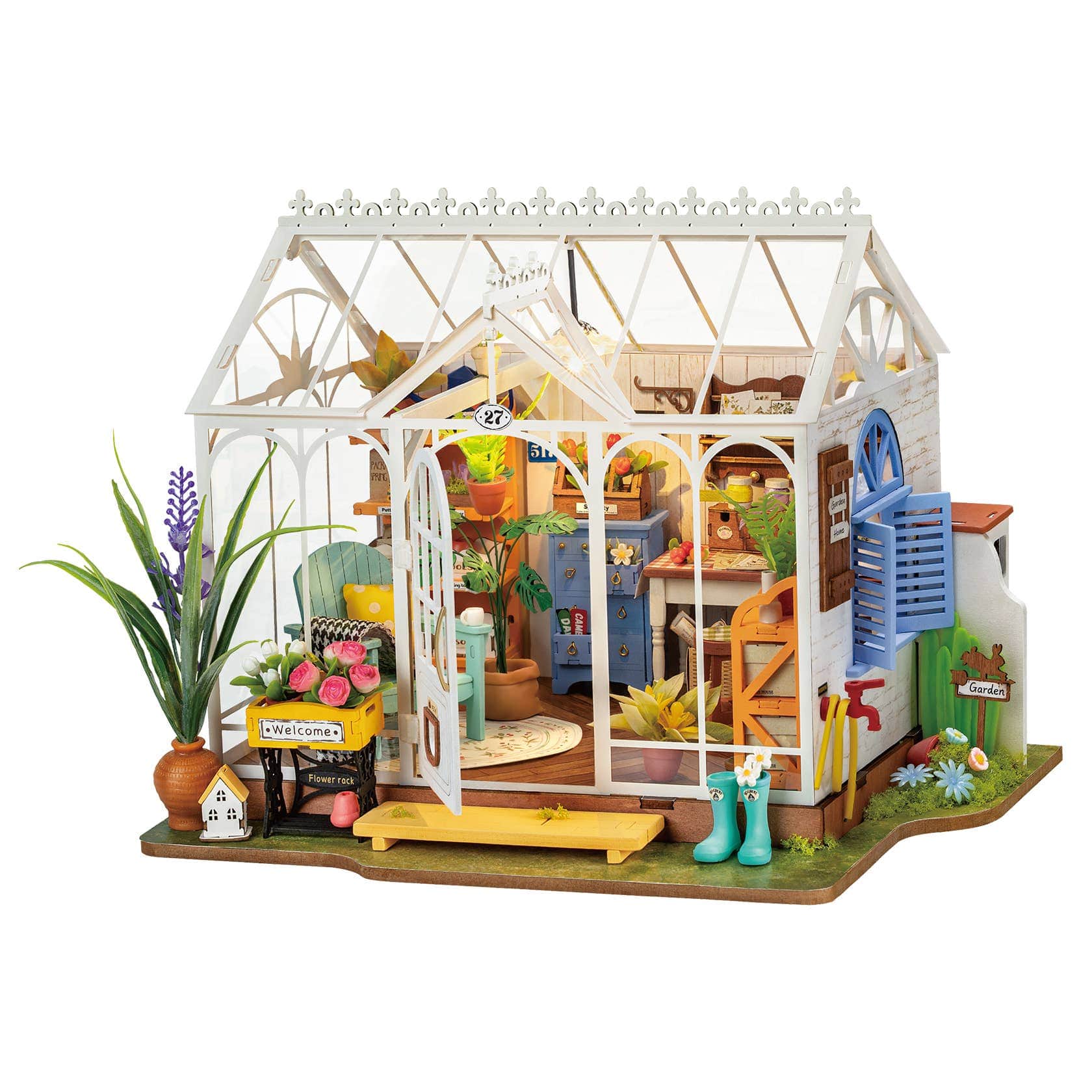 Hands Craft DIY Miniature House Kit: Dreamy Garden House Kawaii Gifts