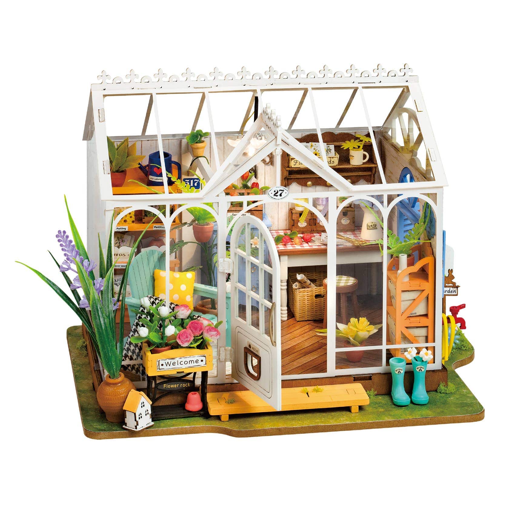 Hands Craft DIY Miniature House Kit: Dreamy Garden House Kawaii Gifts